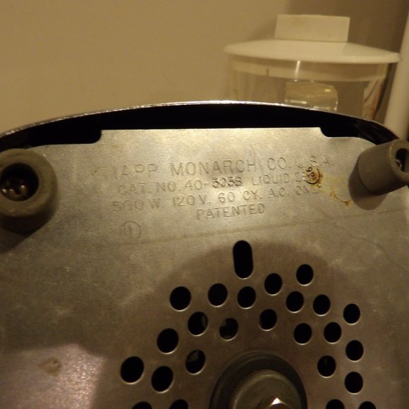 + Vintage Knapp Monarch 3 Speed Luquidizer 40-503S 500W 120V Blender - Picture 4 of 7